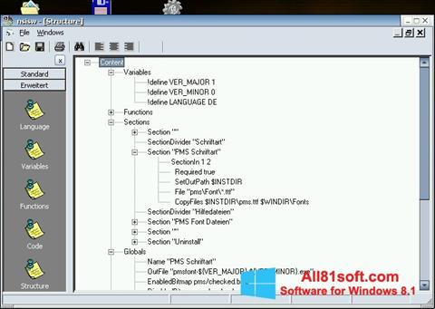 Snimak zaslona NSIS Windows 8.1