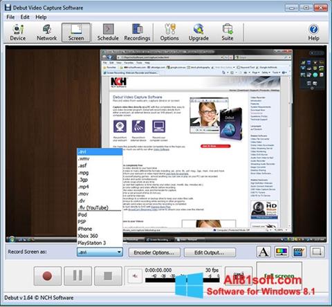 Snimak zaslona Debut Video Capture Windows 8.1