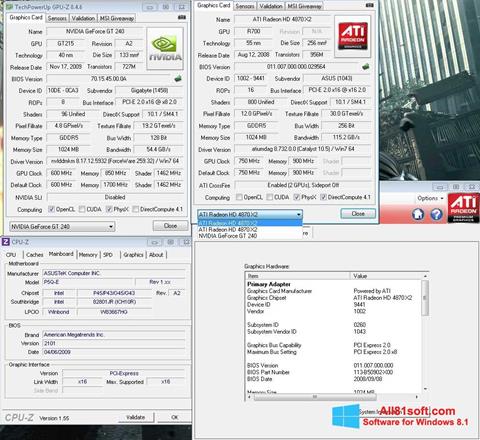 Snimak zaslona GPU-Z Windows 8.1