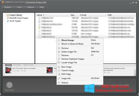 Snimak zaslona DAEMON Tools Ultra Windows 8.1