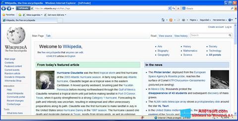 Snimak zaslona Internet Explorer Windows 8.1