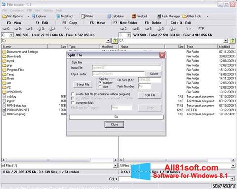 Snimak zaslona File Master Windows 8.1