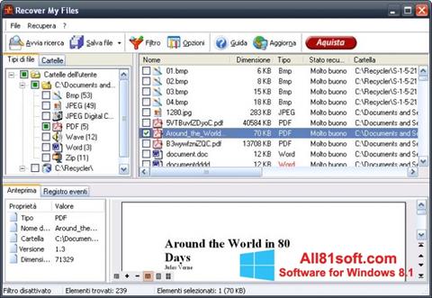 Snimak zaslona Recover My Files Windows 8.1