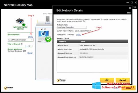 Snimak zaslona Norton Internet Security Windows 8.1