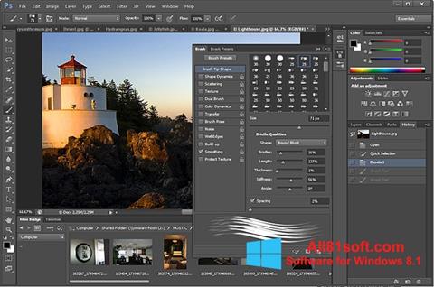 Snimak zaslona Adobe Photoshop Windows 8.1