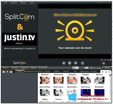 Snimak zaslona SplitCam Windows 8.1