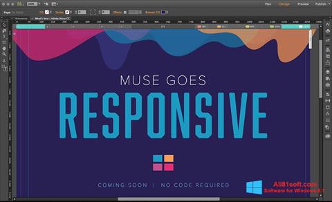 Snimak zaslona Adobe Muse Windows 8.1