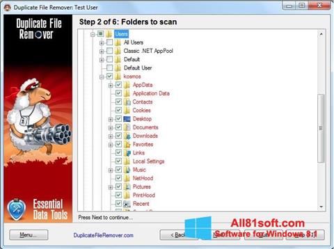 Snimak zaslona Duplicate File Remover Windows 8.1