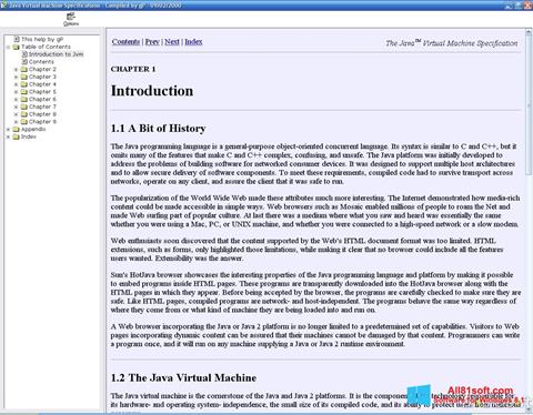 Snimak zaslona Java Virtual Machine Windows 8.1