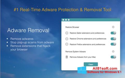 Snimak zaslona Adware Removal Tool Windows 8.1