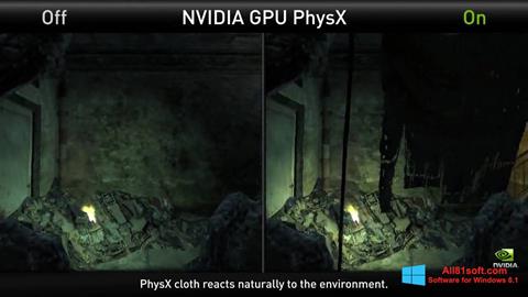 Snimak zaslona NVIDIA PhysX Windows 8.1