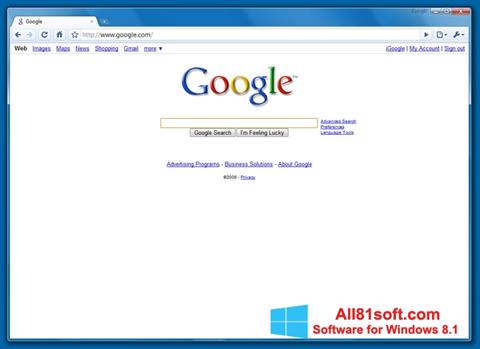 Snimak zaslona Google Chrome Beta Windows 8.1