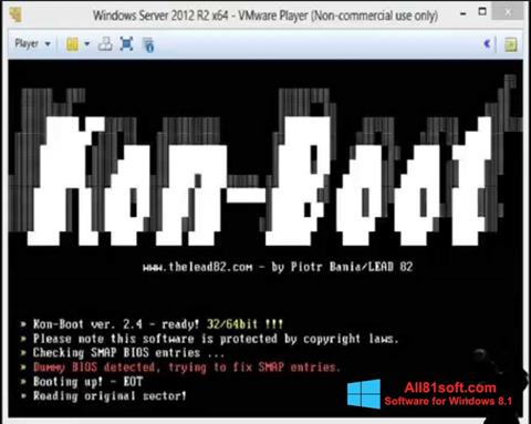 Snimak zaslona Kon-Boot Windows 8.1