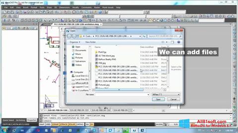Snimak zaslona nanoCAD Windows 8.1
