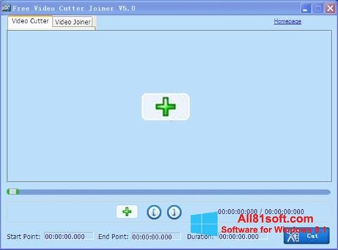 Snimak zaslona Free Video Cutter Windows 8.1