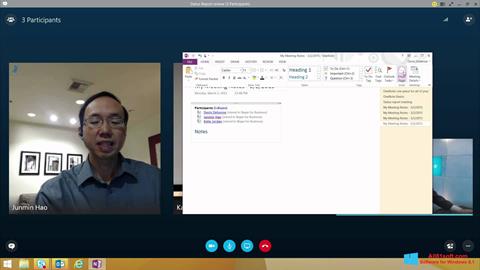 Snimak zaslona Skype for Business Windows 8.1