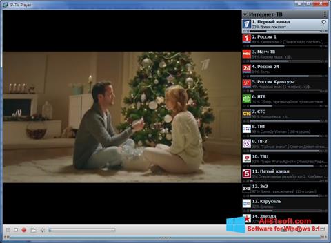 Snimak zaslona IP-TV Player Windows 8.1