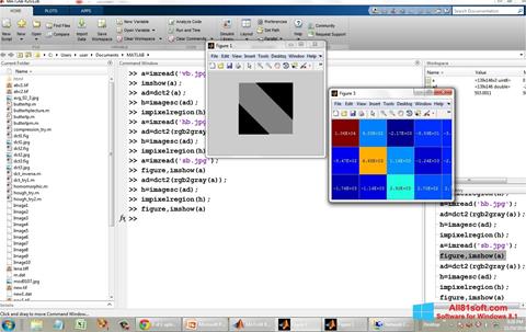 Snimak zaslona MATLAB Windows 8.1
