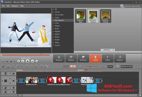 Snimak zaslona Movavi Video Suite Windows 8.1