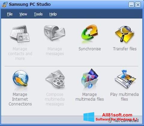 Snimak zaslona Samsung PC Studio Windows 8.1