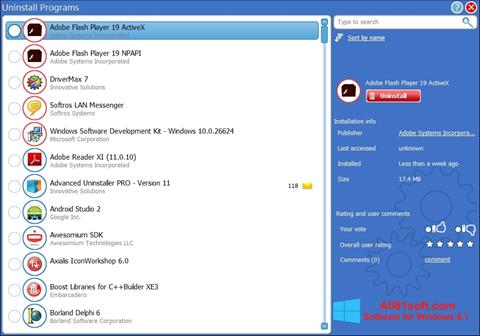 Snimak zaslona Advanced Uninstaller PRO Windows 8.1
