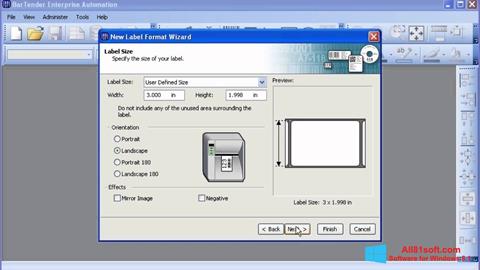 Snimak zaslona BarTender Windows 8.1