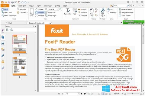 Snimak zaslona Foxit Reader Windows 8.1