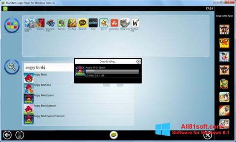 Snimak zaslona BlueStacks Windows 8.1