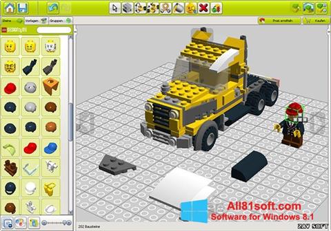 Snimak zaslona LEGO Digital Designer Windows 8.1