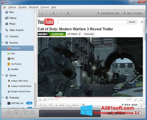 Snimak zaslona Miro Windows 8.1