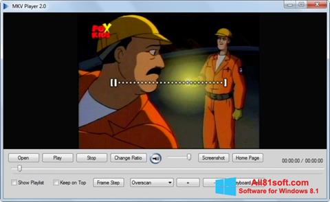 Snimak zaslona MKV Player Windows 8.1
