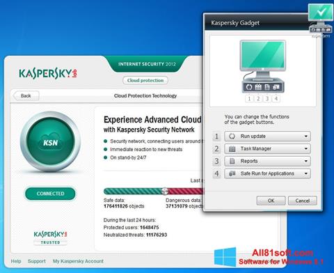 Snimak zaslona Kaspersky Internet Security Windows 8.1