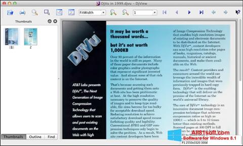 Snimak zaslona DjView Windows 8.1