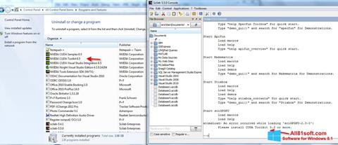 Snimak zaslona Scilab Windows 8.1