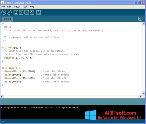 Snimak zaslona Arduino Windows 8.1