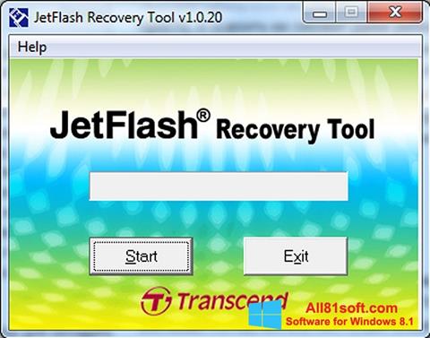 Snimak zaslona JetFlash Recovery Tool Windows 8.1