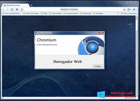Snimak zaslona Chromium Windows 8.1
