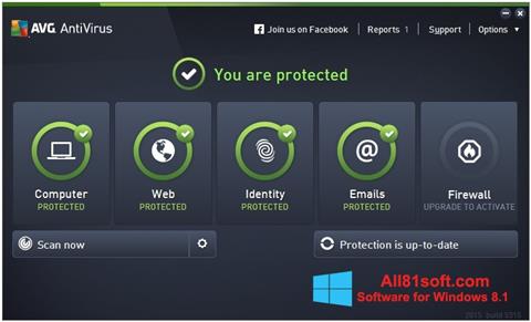 Snimak zaslona AVG AntiVirus Pro Windows 8.1