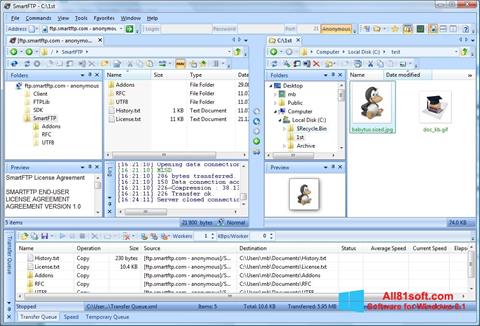 Snimak zaslona SmartFTP Windows 8.1