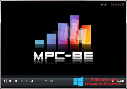 Snimak zaslona MPC-BE Windows 8.1