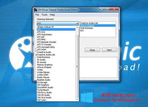 Snimak zaslona Driver Cleaner Windows 8.1