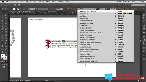 Snimak zaslona Adobe Illustrator Windows 8.1