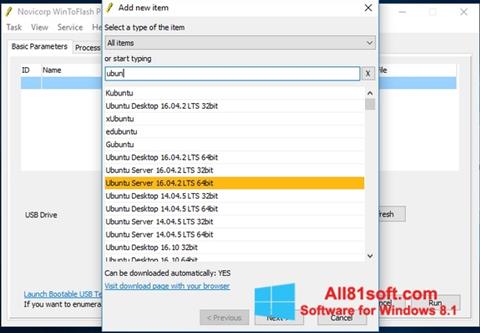 Snimak zaslona WinToFlash Windows 8.1