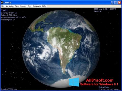 Snimak zaslona Celestia Windows 8.1