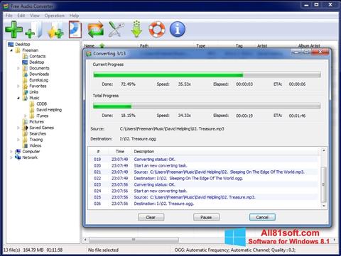 Snimak zaslona Free Audio Converter Windows 8.1