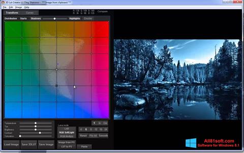 Snimak zaslona 3D LUT Creator Windows 8.1
