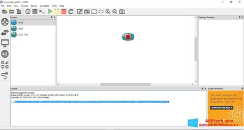 Snimak zaslona GNS3 Windows 8.1