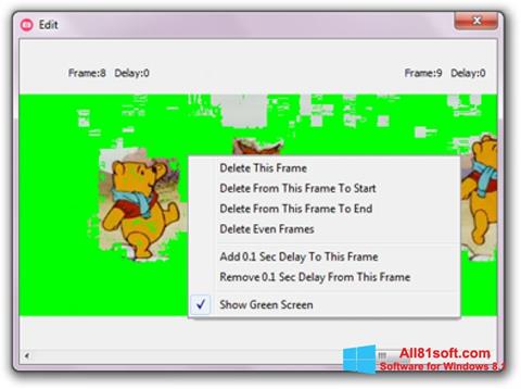 Snimak zaslona GifCam Windows 8.1