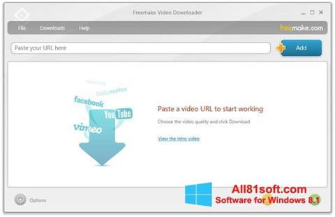 Snimak zaslona Freemake Video Downloader Windows 8.1