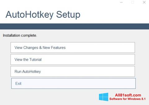 Snimak zaslona AutoHotkey Windows 8.1